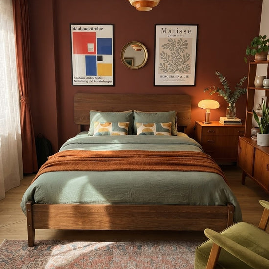 Yekum Solid Wood Bourbon Bed