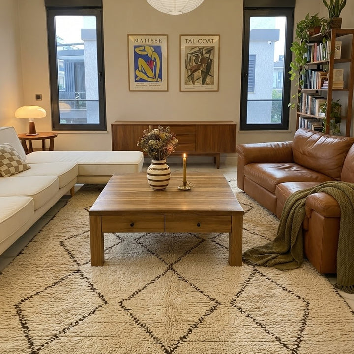 Baba Solid Wood Bourbon Coffee Table