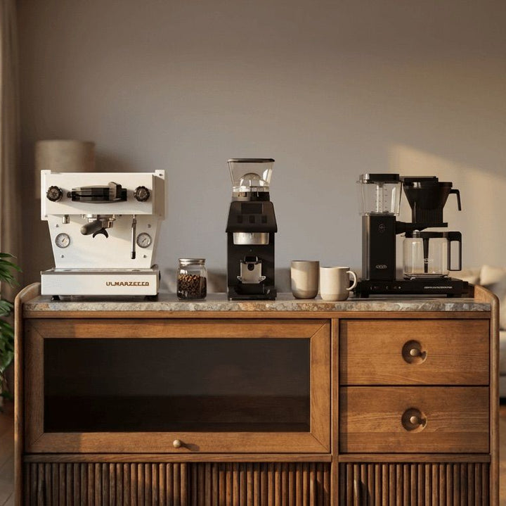 Mazhar Solid Wood Cocoa Coffee Cabinet