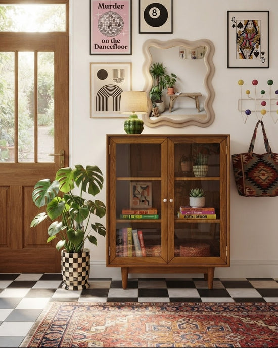 Sade Masif Ahşap Cinnamon Brown Dolap
