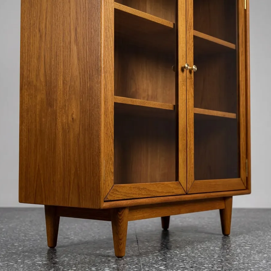 Sade Masif Ahşap Cinnamon Brown Dolap