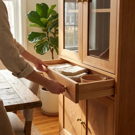Mualla Solid Wood Cocoa Buffet