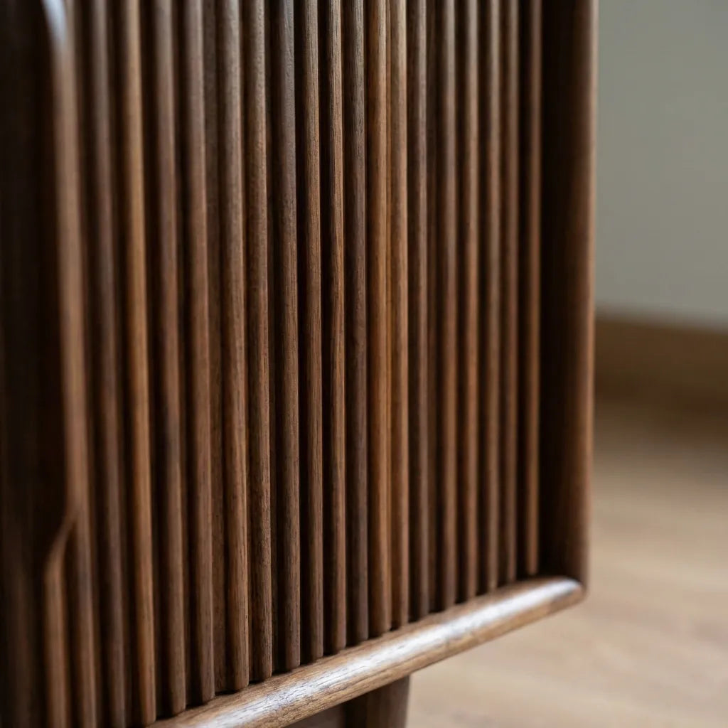 Derun Solid Wood Cocoa Cabinet