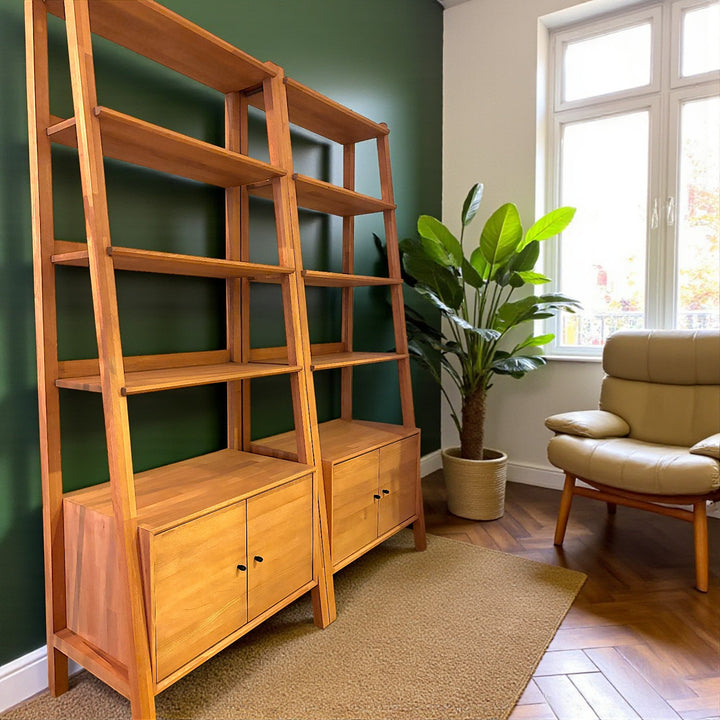 Keyf Masif Ahşap Bourbon Kitaplık