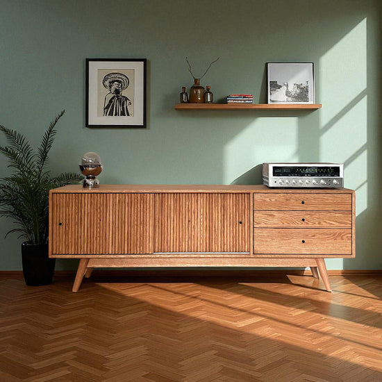 Mazhar Masif Ahşap V1 Bourbon Tv Ünitesi