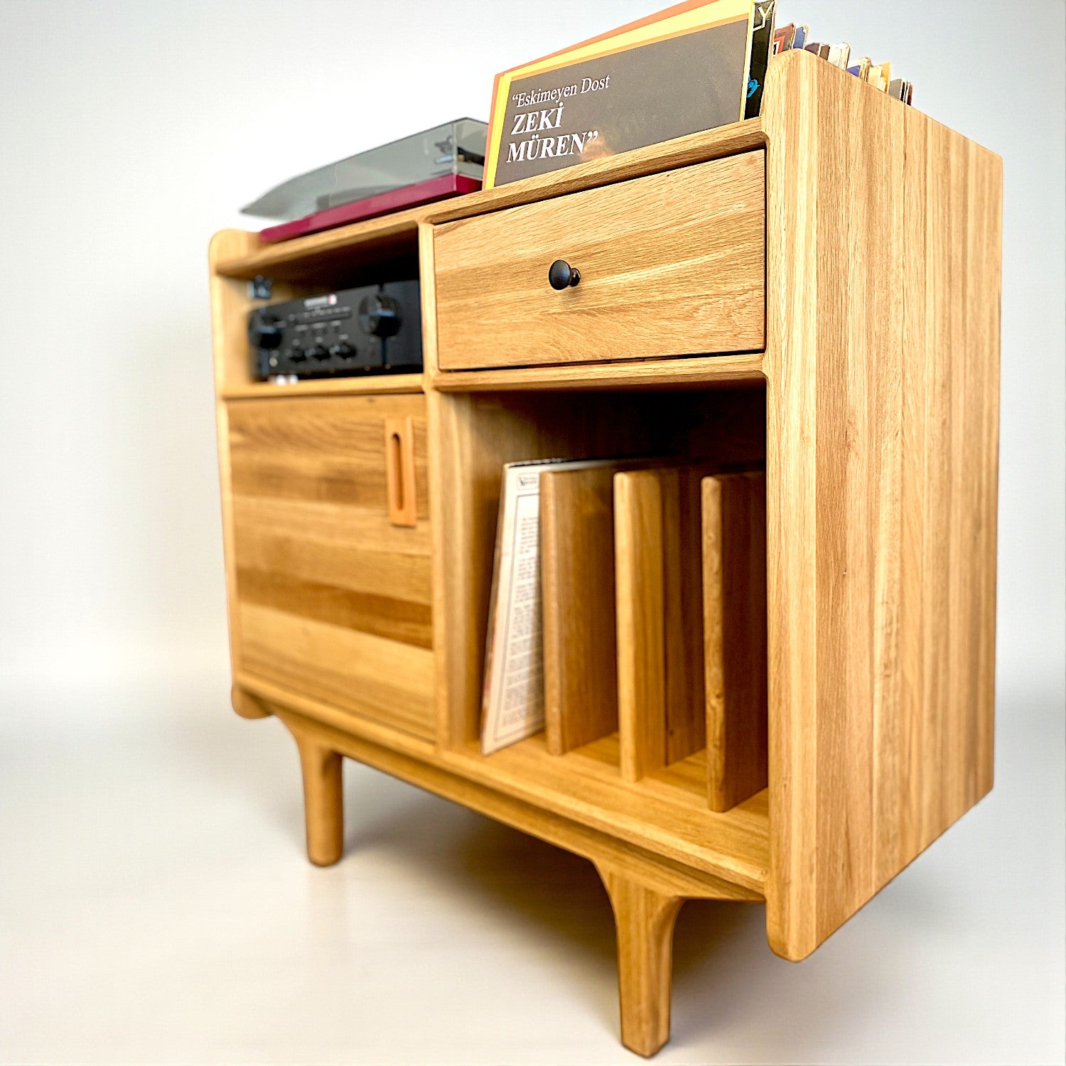 Mazi Masif Ahşap Pure Plak Dolabı