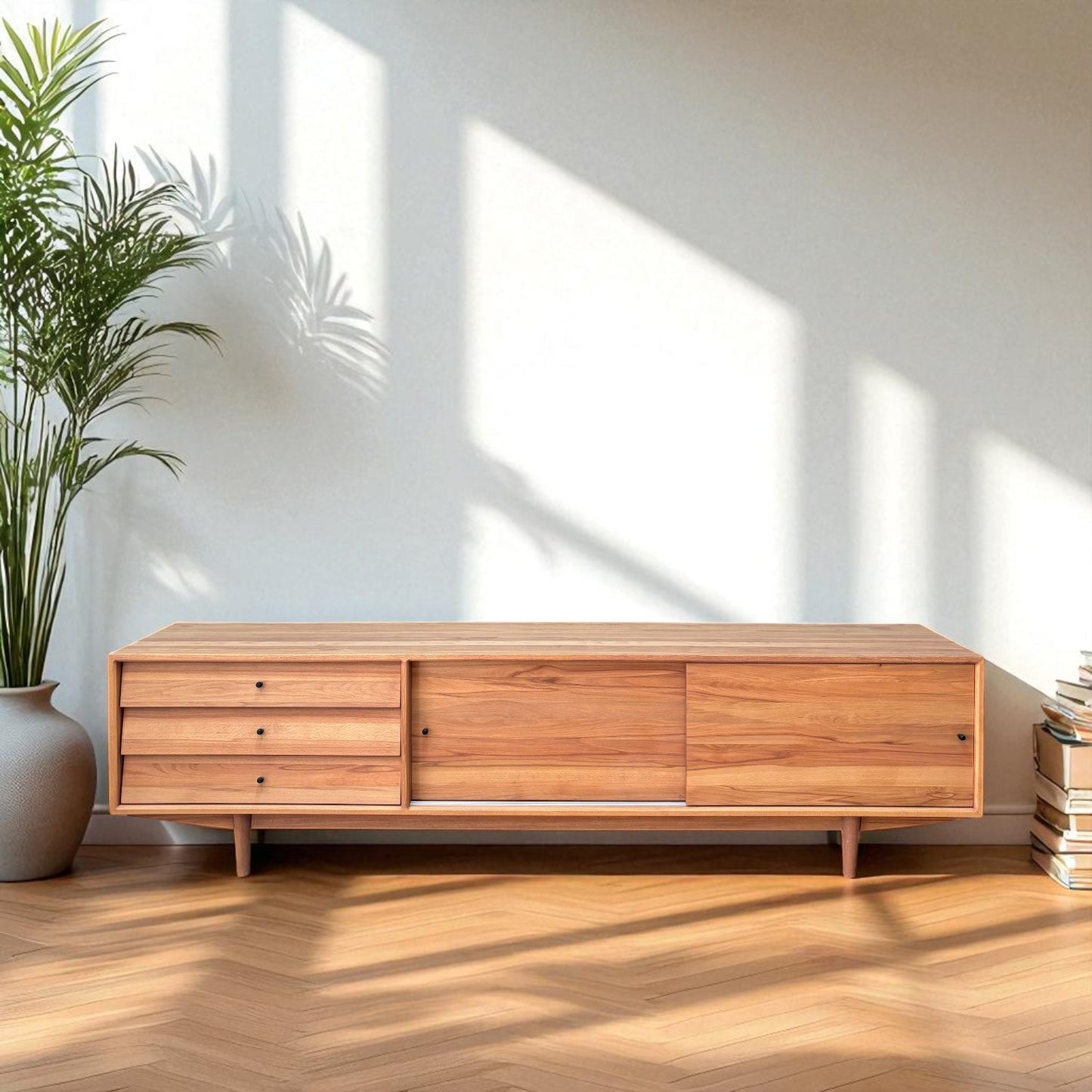 Mahir Masif Ahşap Bourbon Tv Ünitesi