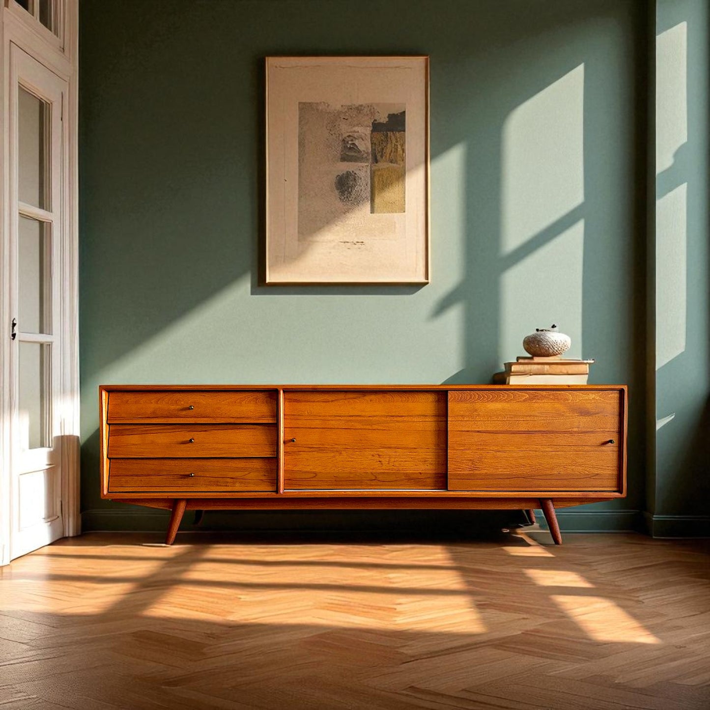 Mahir Masif Ahşap Cinnamon Brown Tv Ünitesi