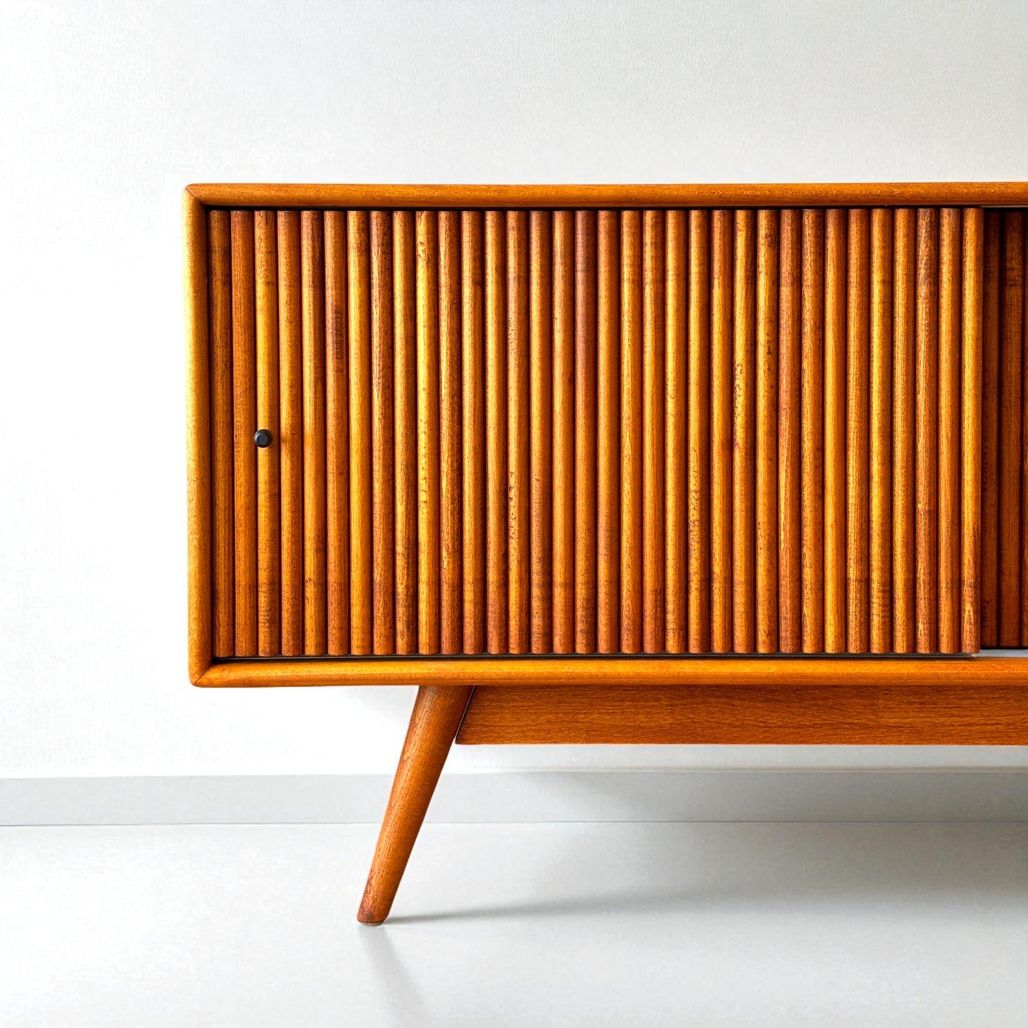 Mazhar V1 Solid Wood Cinnamon Brown TV Unit