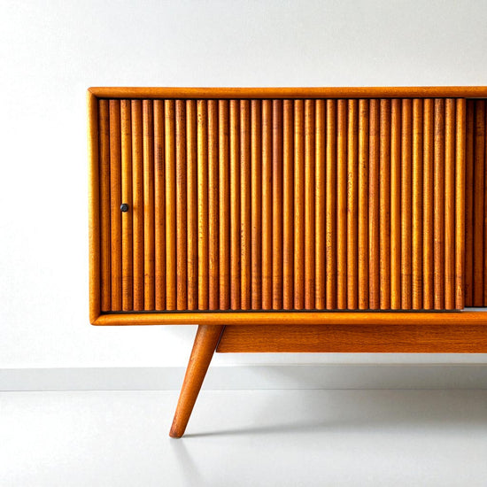 Mazhar V1 Solid Wood Cinnamon Brown TV Unit