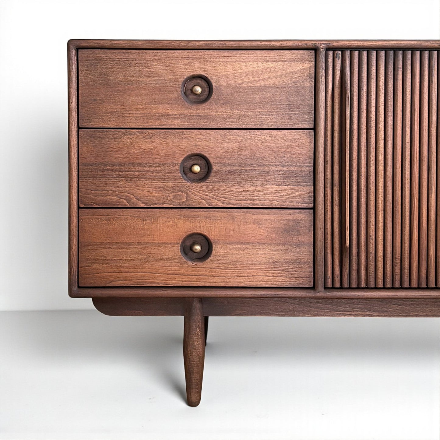 Mazhar V2 Masif Ahşap Cocoa Konsol