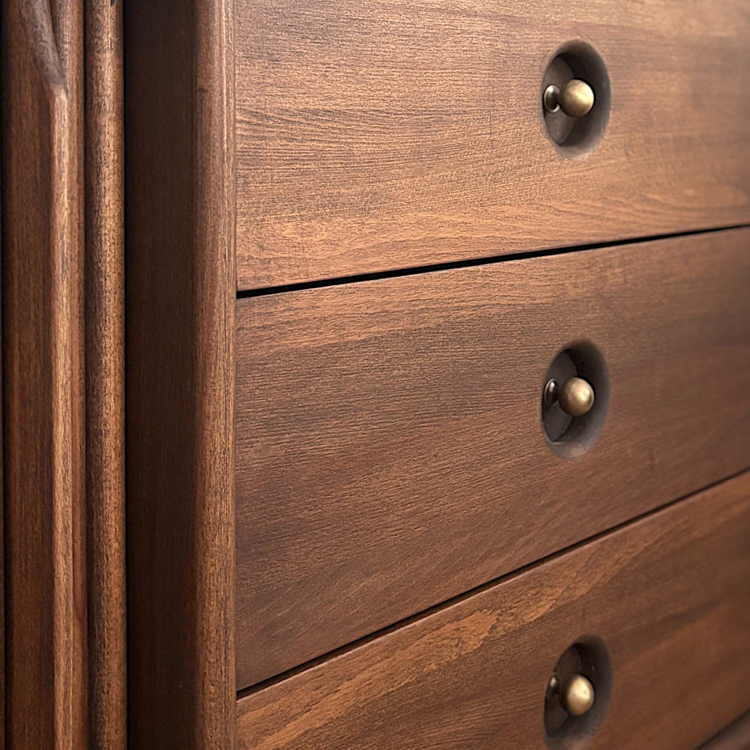 Mazhar V2 Masif Ahşap Cocoa Konsol