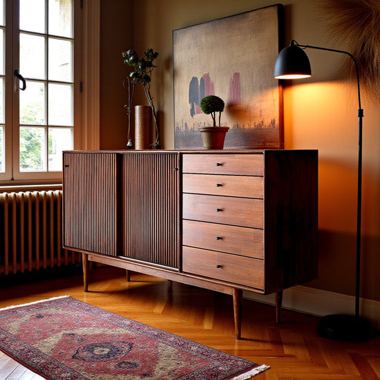 Mazhar V1 Masif Ahşap Ceviz Konsol