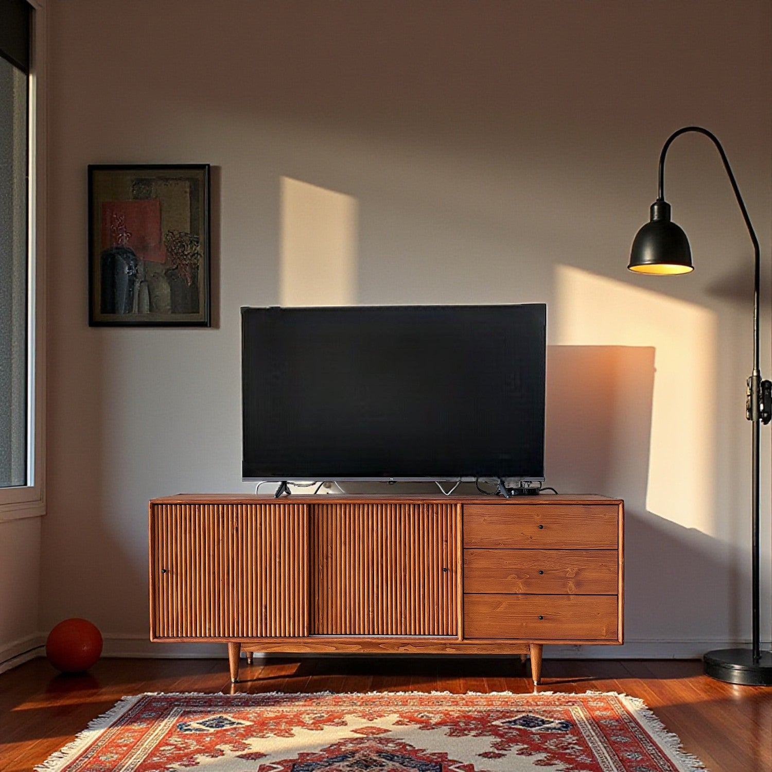 Mazhar V1 Masif Ahşap Tik Konsol