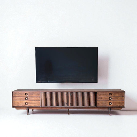 Mazhar V2 Masif Ahşap Cocoa TV Ünitesi