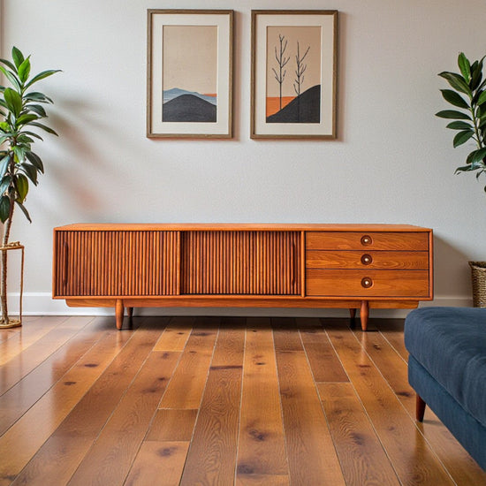 Mazhar V2 Masif Ahşap Cinnamon Brown TV Ünitesi