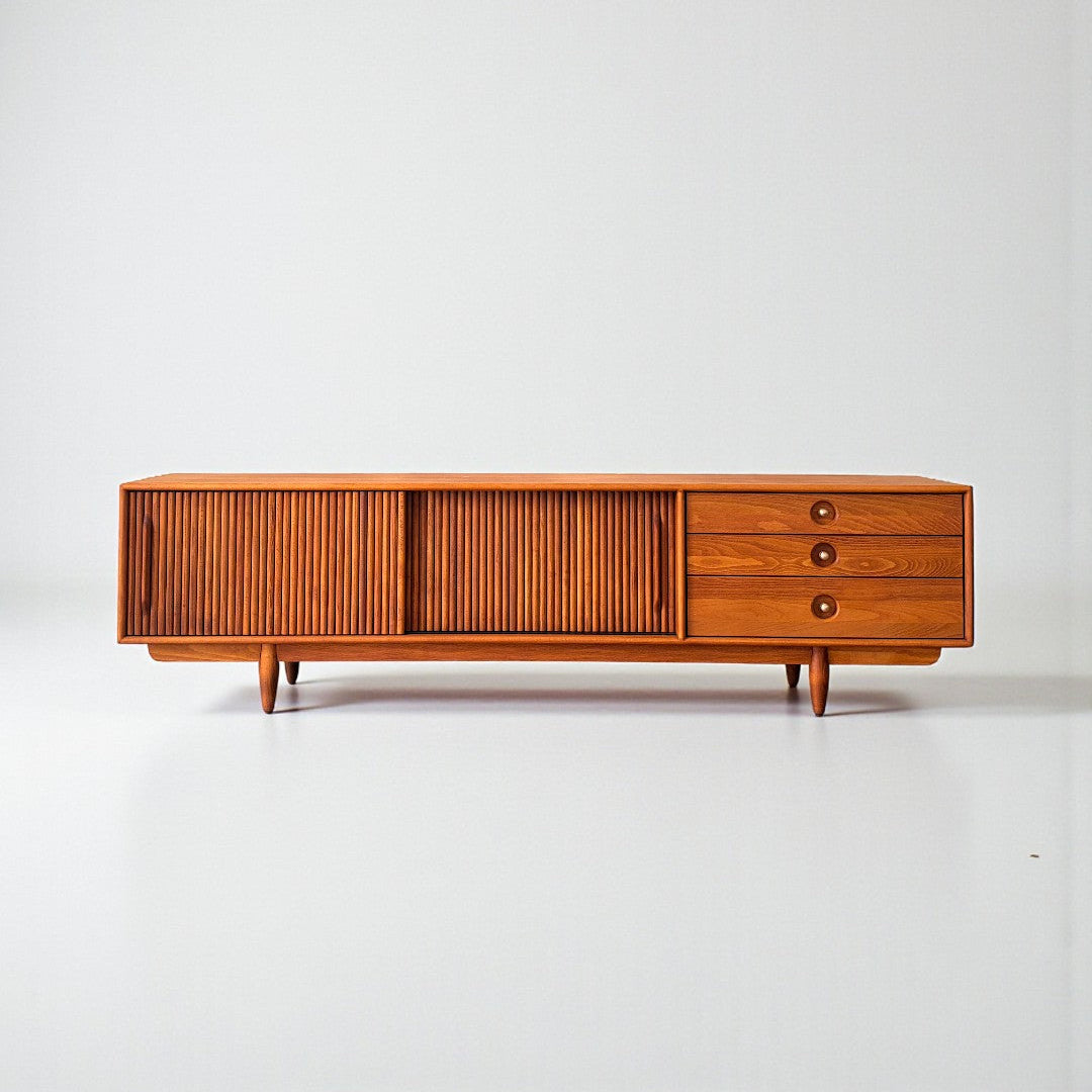 Mazhar V2 Masif Ahşap Cinnamon Brown TV Ünitesi