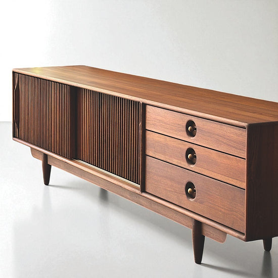 Mazhar V2 Masif Ahşap Cocoa TV Ünitesi