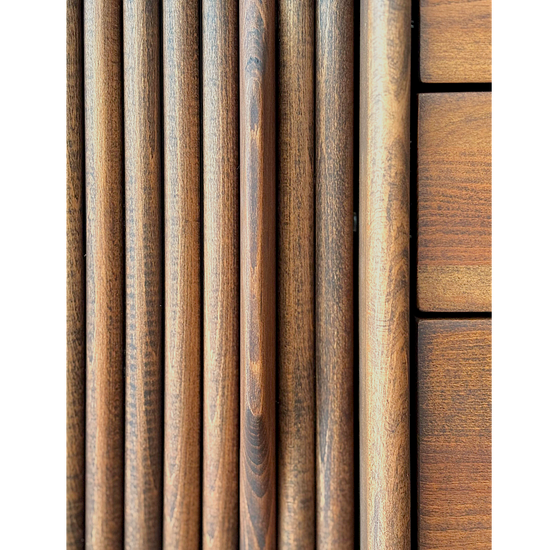 Mazhar V2 Masif Ahşap Cocoa TV Ünitesi