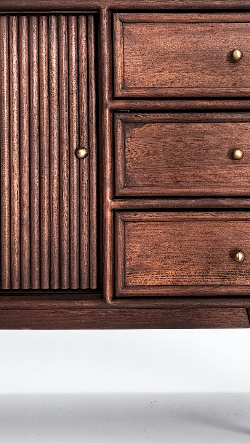 Mazhar V1 Masif Ahşap Cocoa Konsol