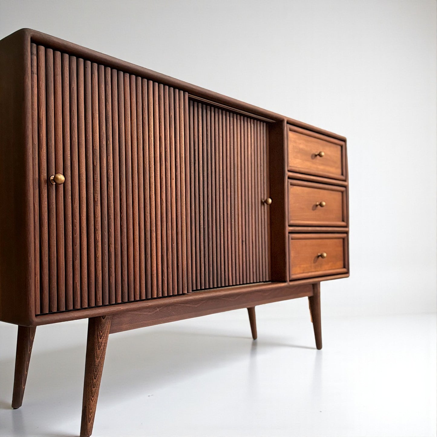 Mazhar V1 Masif Ahşap Cocoa Konsol