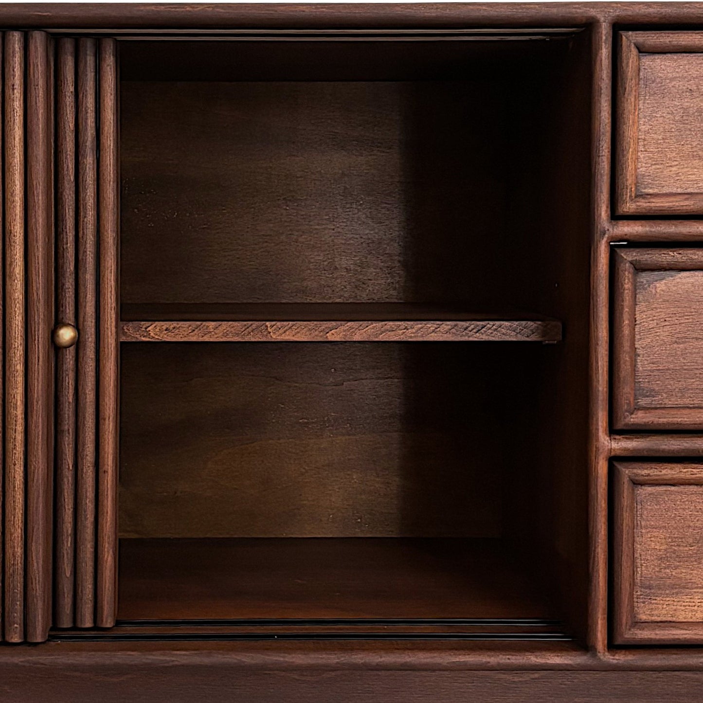 Mazhar V1 Masif Ahşap Cocoa Konsol