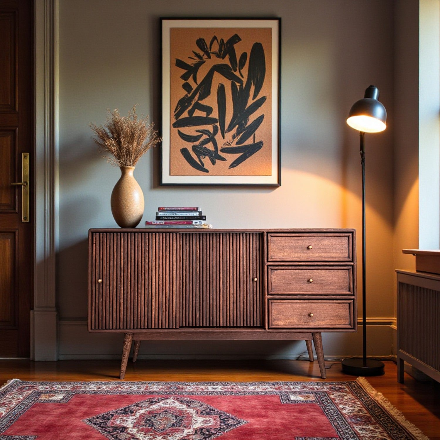 Mazhar V1 Masif Ahşap Cocoa Konsol