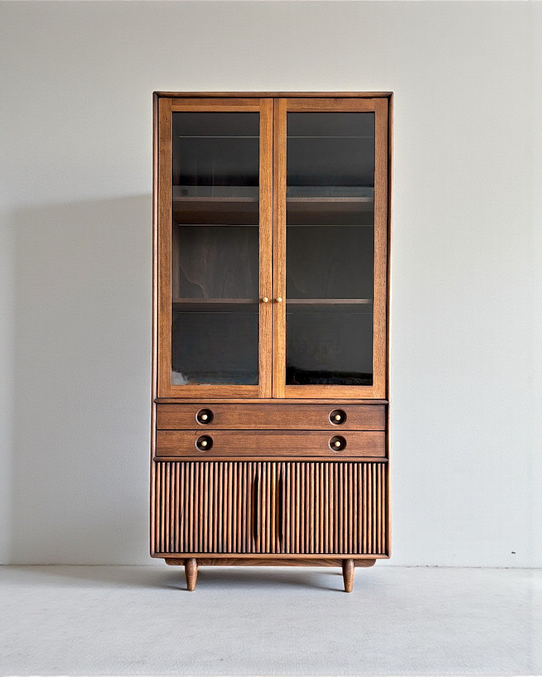 Mazhar V2 Masif Ahşap Cocoa Büfe