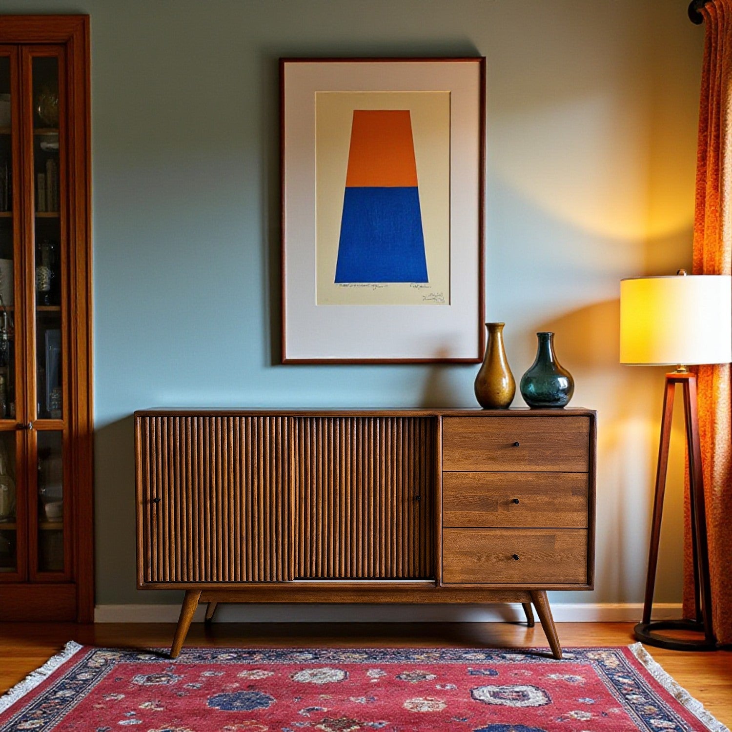 Mazhar V1 Masif Ahşap Ceviz Konsol