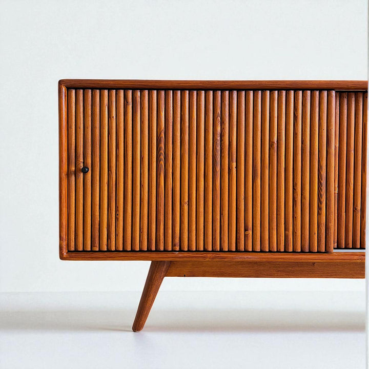 Mazhar V1 Masif Ahşap Tik TV Ünitesi