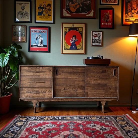 Mazi V1 Masif Ahşap Chocolate Konsol