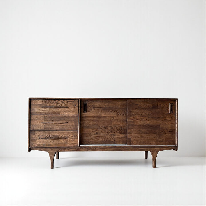 Mazi V1 Masif Ahşap Chocolate Konsol