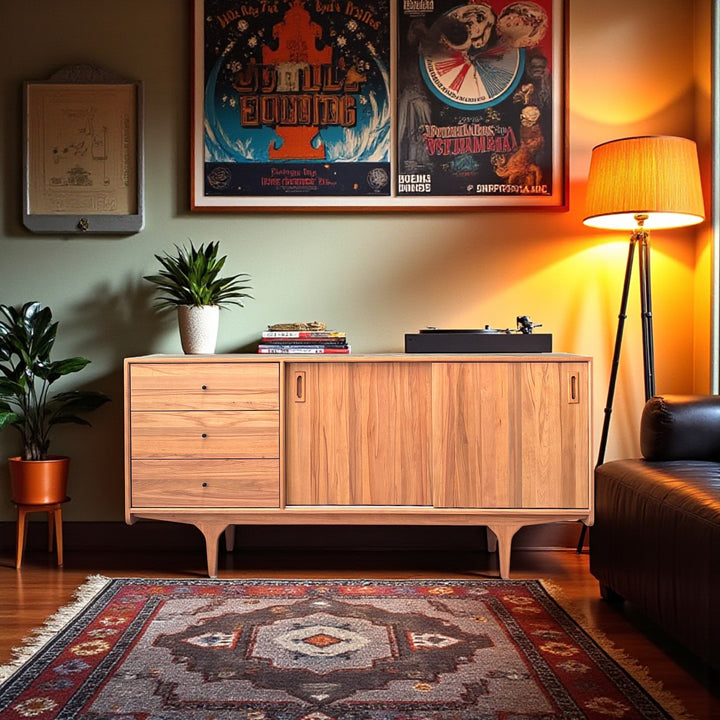 Mazi V1 Masif Ahşap Bourbon Konsol