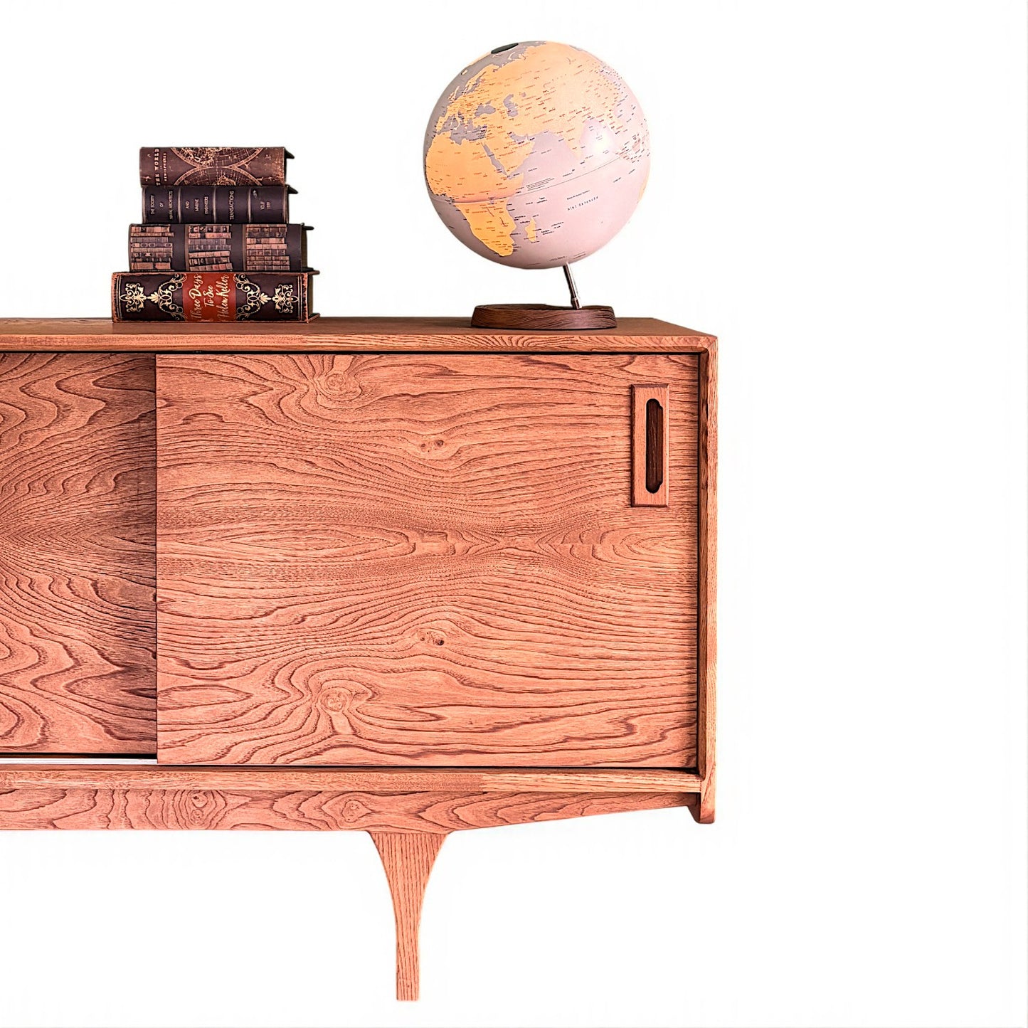 Mazi V1 Masif Ahşap Ice Brown Konsol