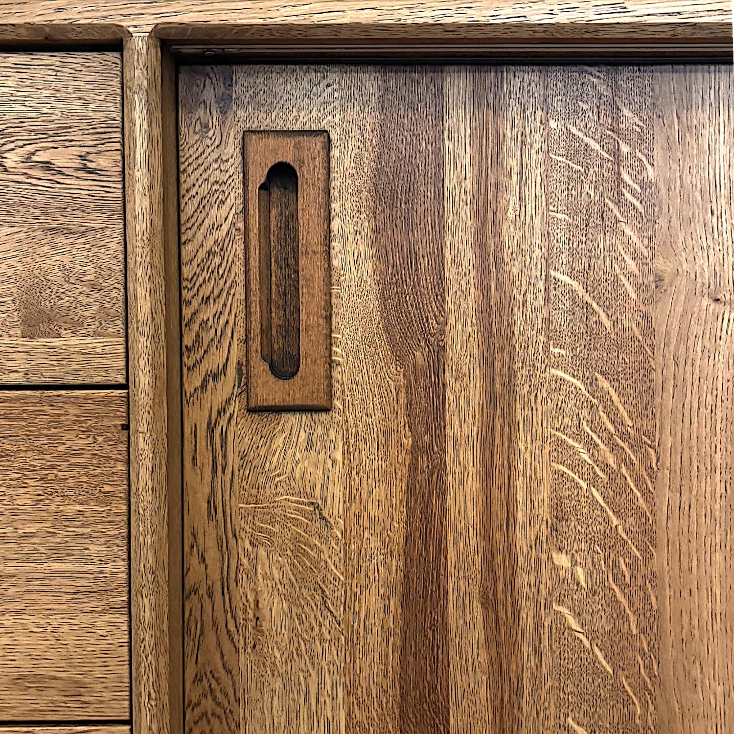 Mazi V1 Masif Ahşap Castle Brown Konsol