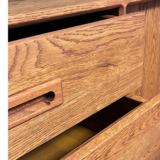 Mazi V1 Masif Ahşap Castle Brown Konsol