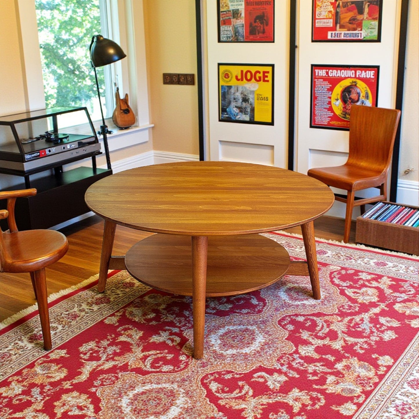 Muaşaka Masif Ahşap BlueJean Cinnamon Brown Orta Sehpa