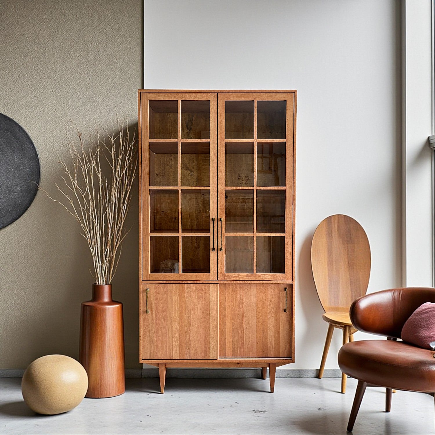 Muaşaka Masif Ahşap Bourbon Büfe