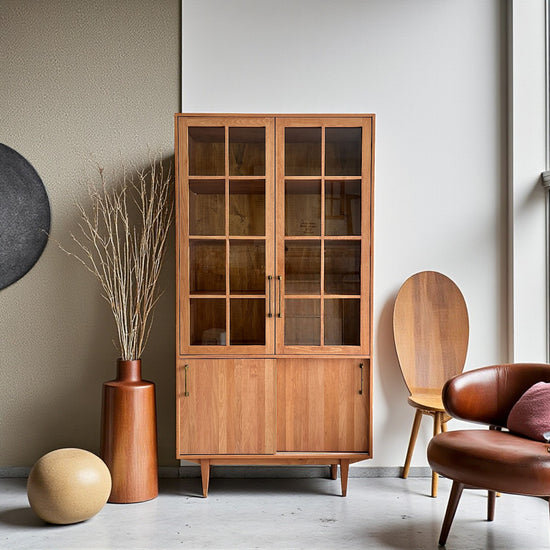 Muaşaka Masif Ahşap Bourbon Büfe