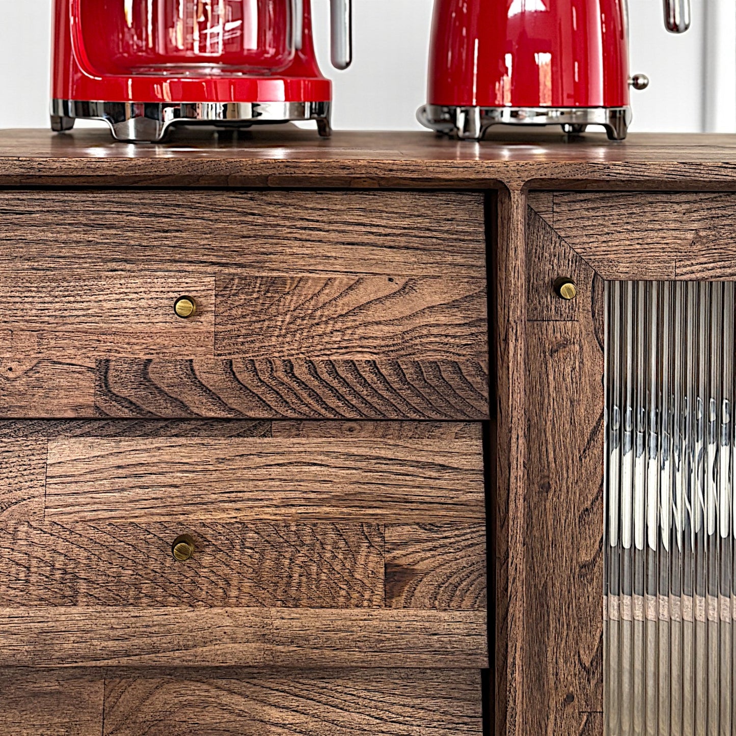 Muaşaka Masif Ahşap Chocolate Konsol