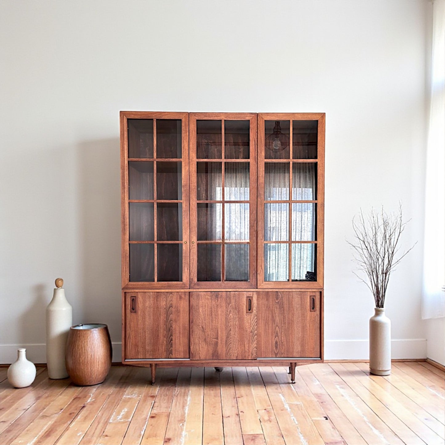 Muaşaka Masif Ahşap Arabica 3'lü Büfe