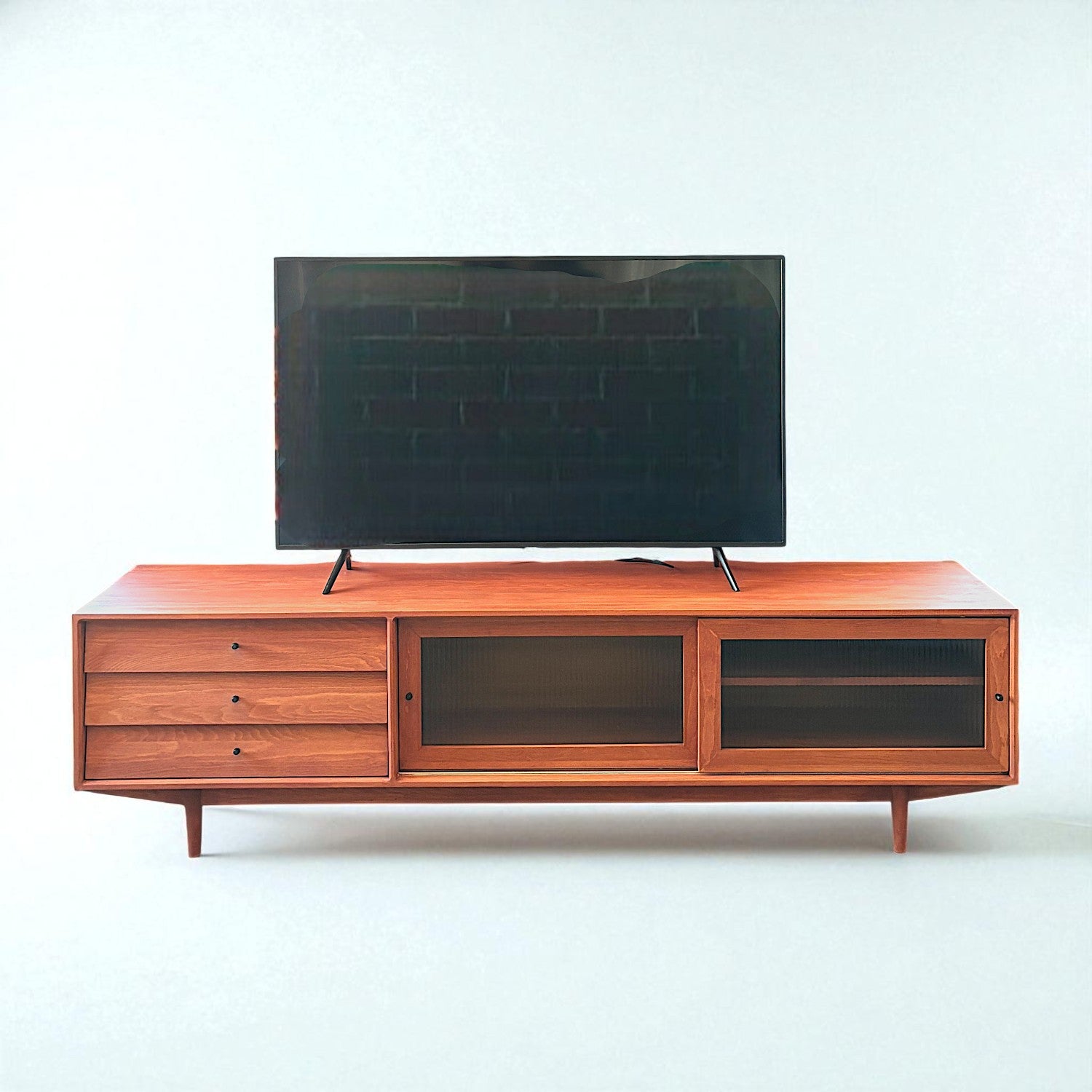 Muaşaka Masif Ahşap Ice Brown TV Ünitesi