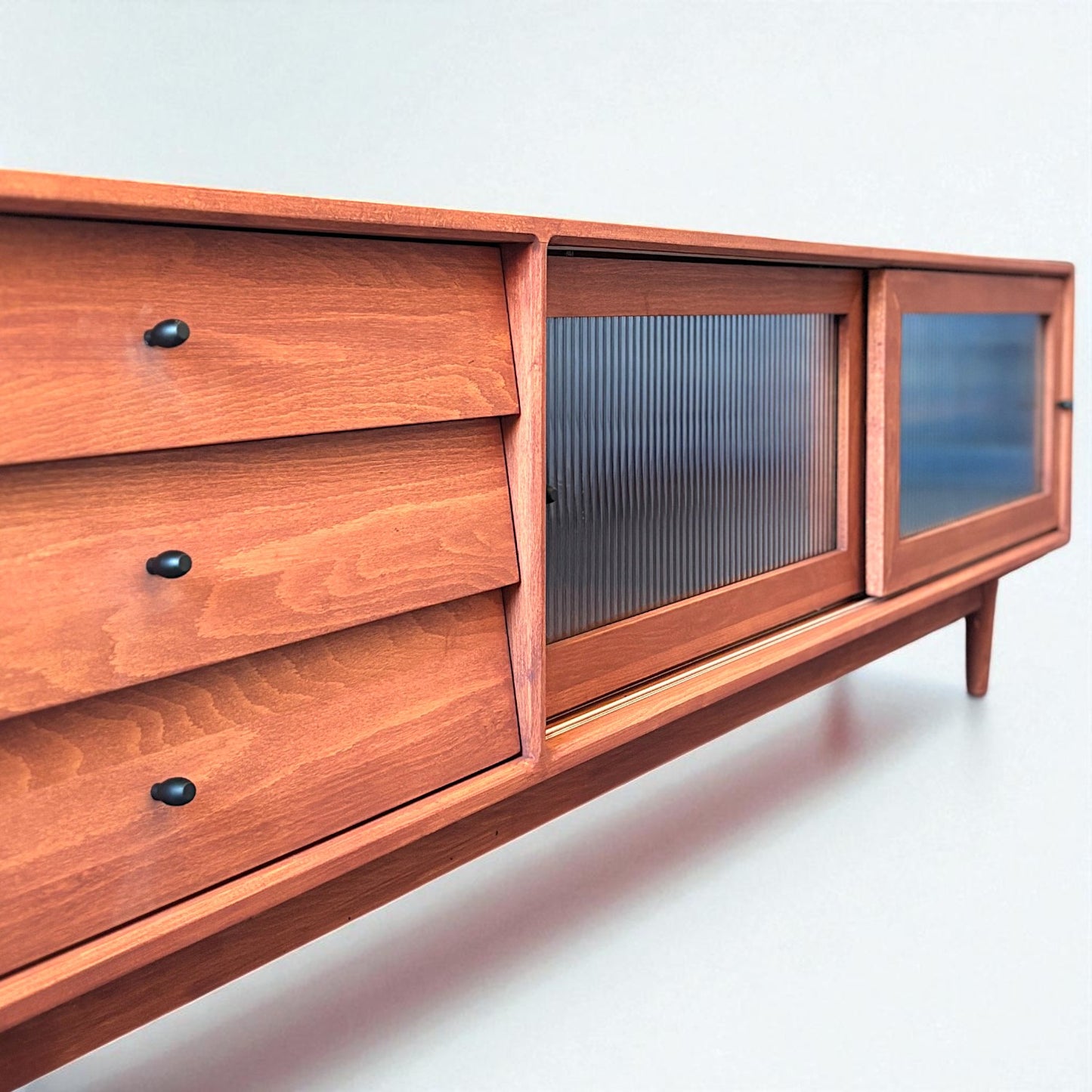 Muaşaka Masif Ahşap Ice Brown TV Ünitesi