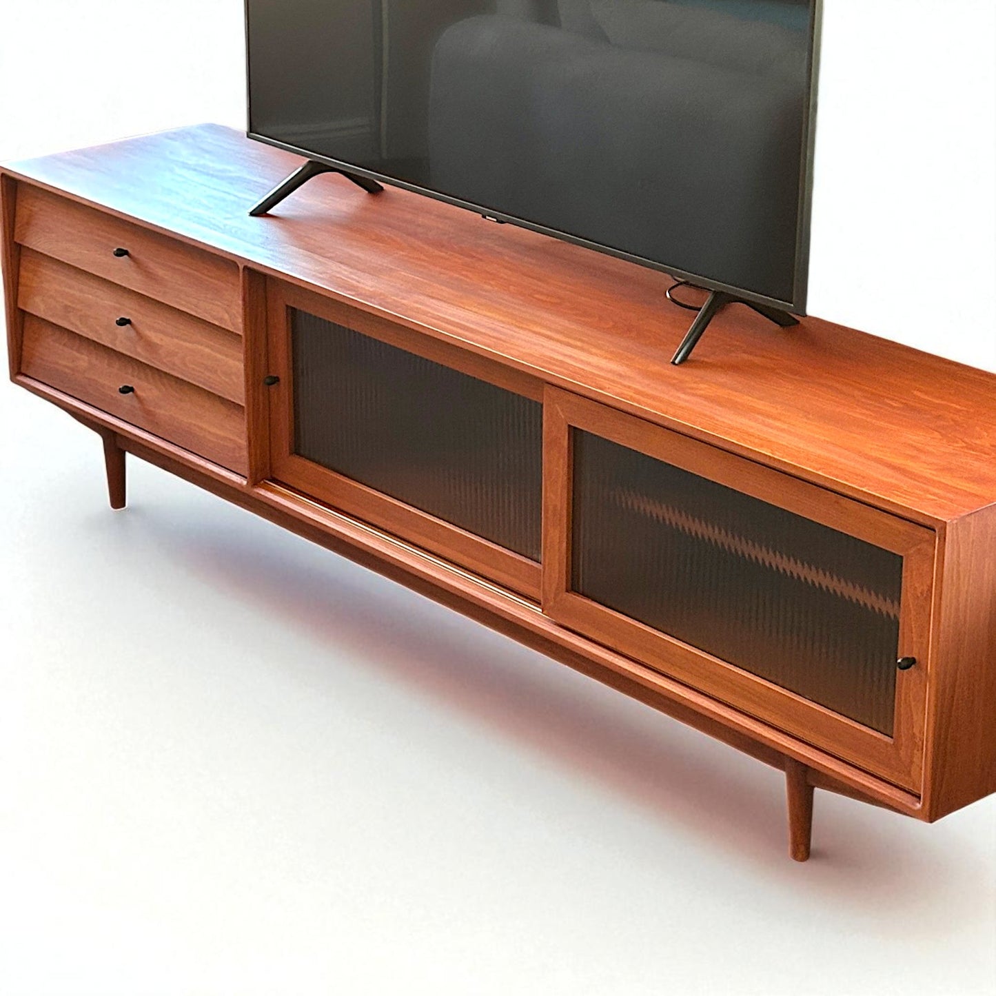 Muaşaka Masif Ahşap Ice Brown TV Ünitesi