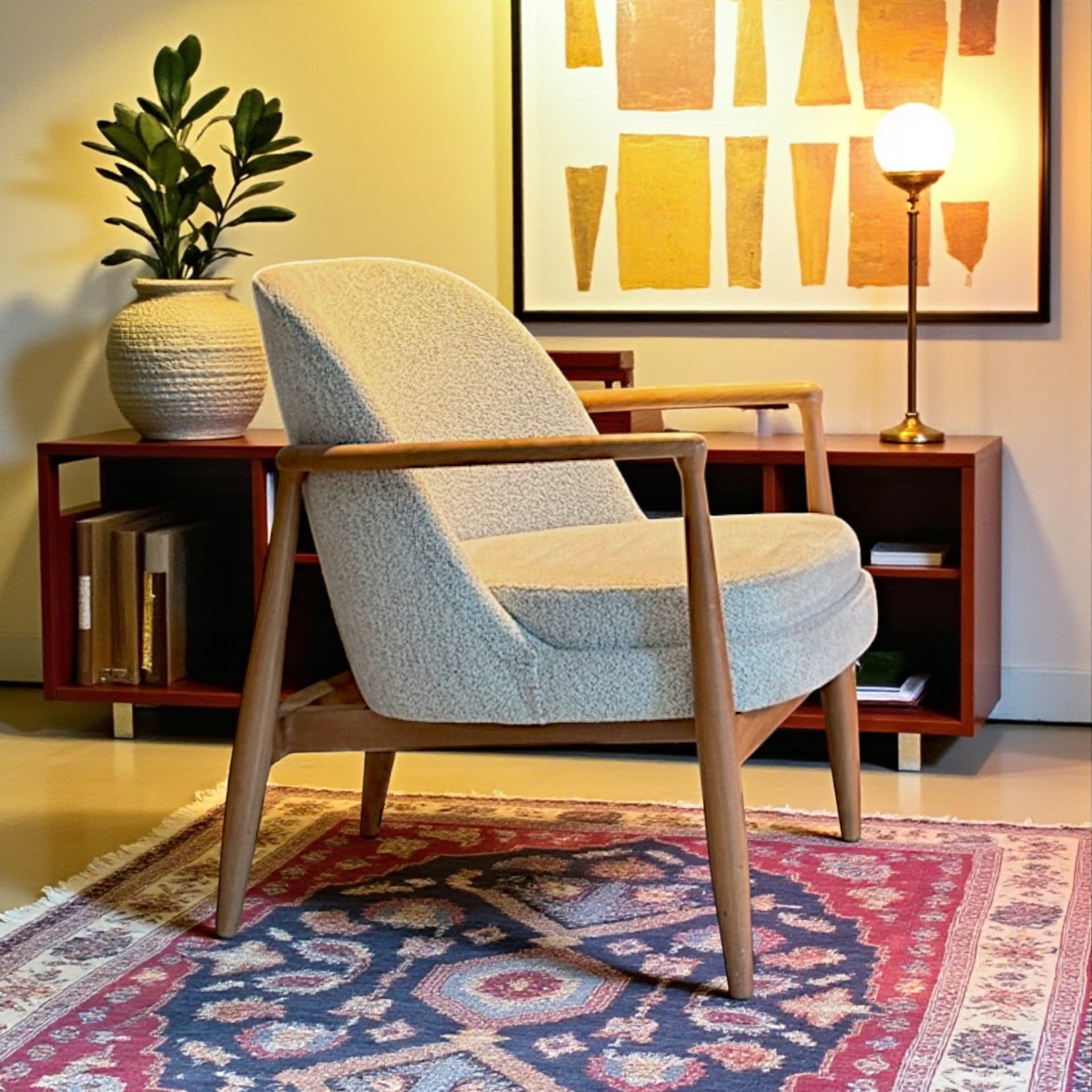 Palas Masif Ahşap Berjer