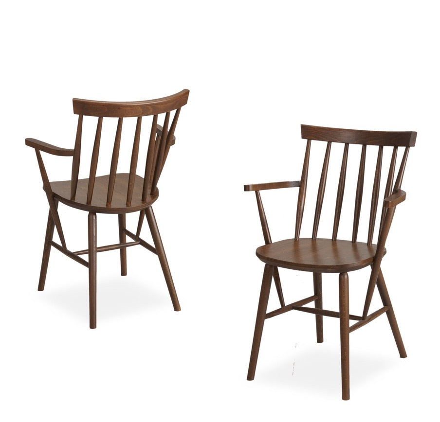 Spark Ahşap Kollu Yemek Masası Sandalyesi