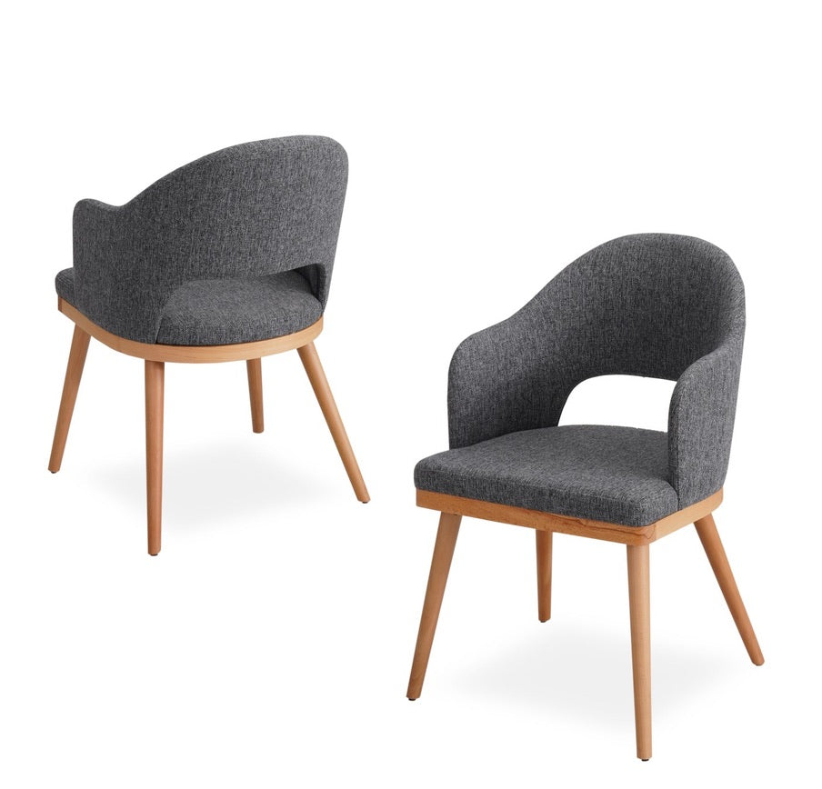 Sun Hole Ahşap Yemek Masası Sandalyesi