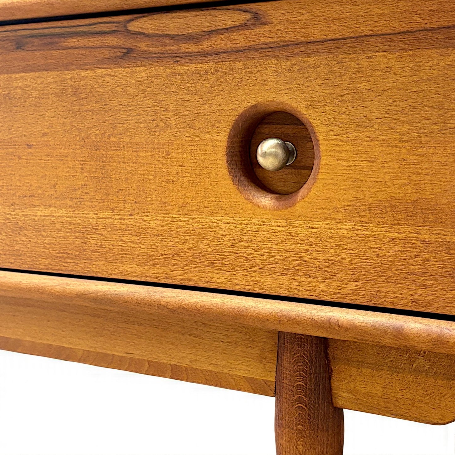 Tezahür Masif Ahşap Cinnamon Brown Çekmeceli Büfe