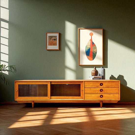 Tezahür Masif Ahşap Cinnamon Brown TV Ünitesi