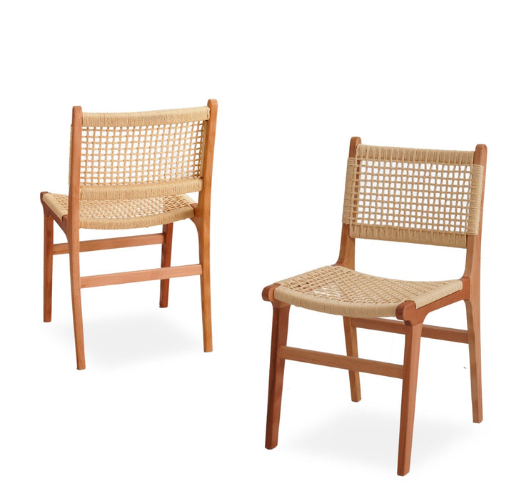 WMW Ahşap İpli Yemek Masası Sandalyesi